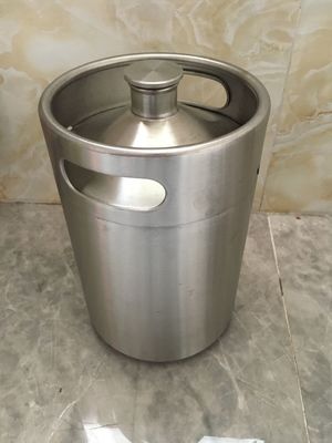 2L 꼭지 꼭지를 가진 소형 작은 나무통 그라울러 스테인리스 음식 급료 물자 맥주 그라울러